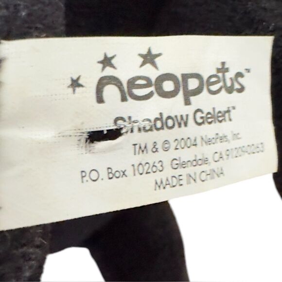 Neopets Black Shadow Gelert Plush Stuffed Animal Toy. - Picture 7 of 8